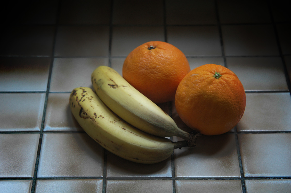 bananas and oranges