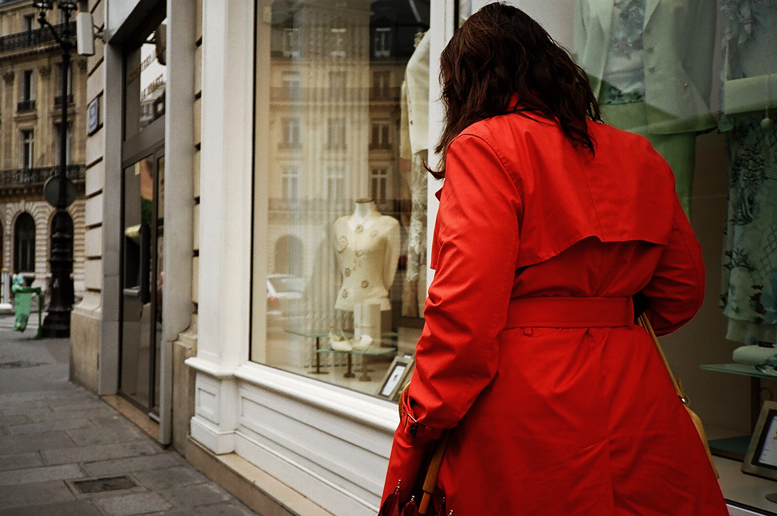 Lady in red